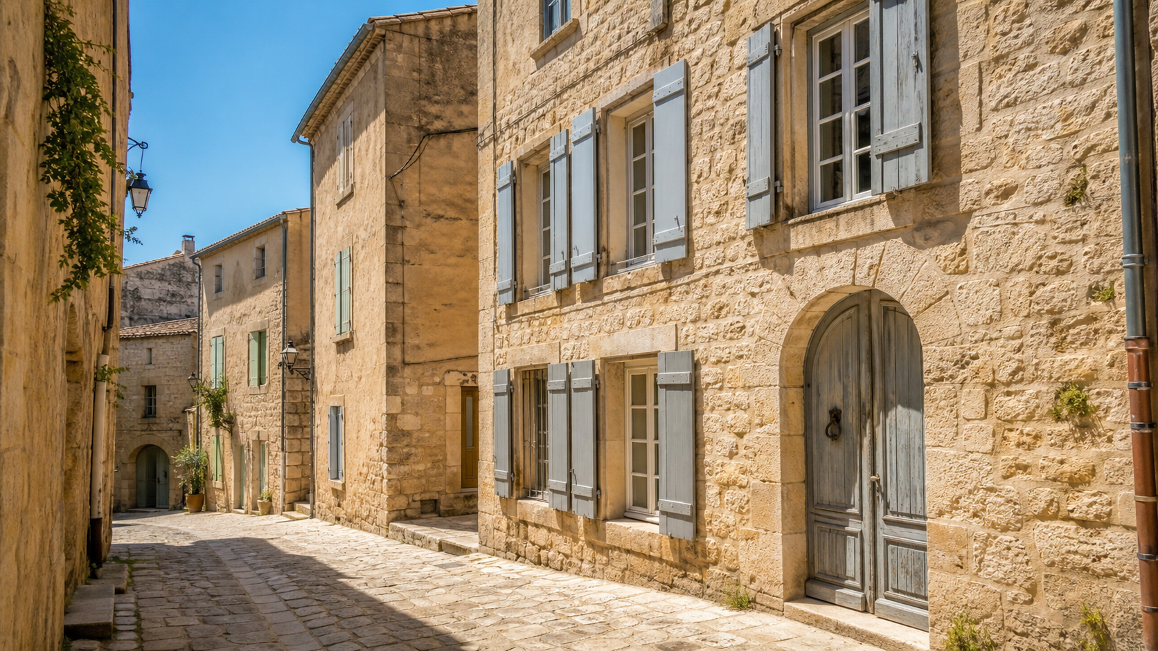 Maison de ville en pierre dans l'Hérault, bâti typique à rénover à Montpellier