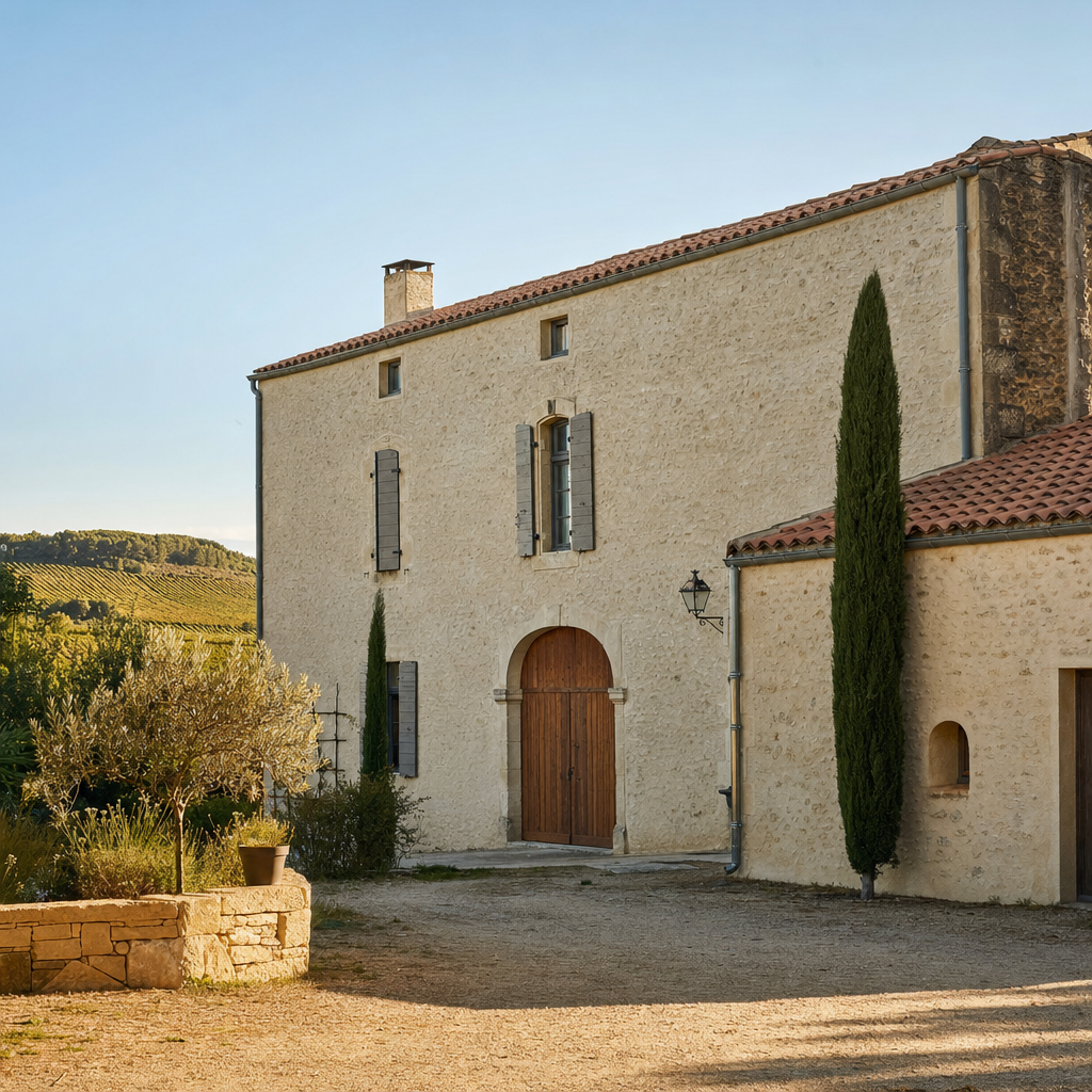 Maison viticole audoise typique près de Carcassonne, bâti à rénover dans l'Aude