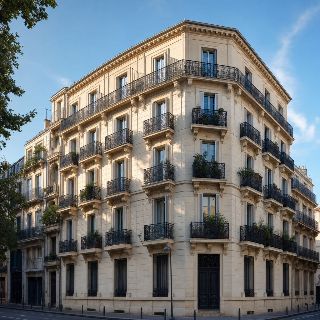Immeuble collectif à Montpellier, copropriété concernée par le DTG et le Plan Pluriannuel de Travaux